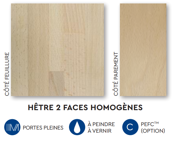 HÊTRE 2 FACES HOMOGÈGENES